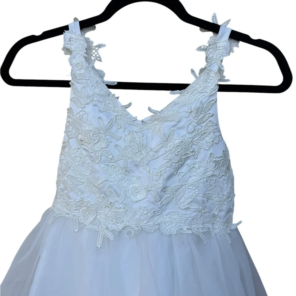 Flower Girl Dress White size 4 - Picture 4 of 6